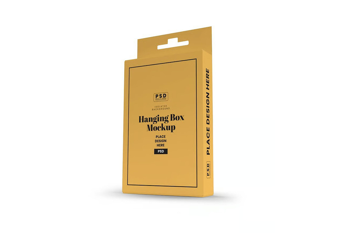 Hanging Box Mockup Template, an Advertising Mockup by DesignRushMarket (Photo 4 of 6)