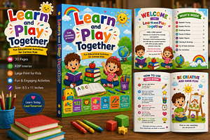 Learn and Play Together, a Stationery Template by Designmela01