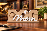 Dog Mom Home Decor Sign STL, a Scene 3D Model by Layerology (Thumbnail 2 of 4)