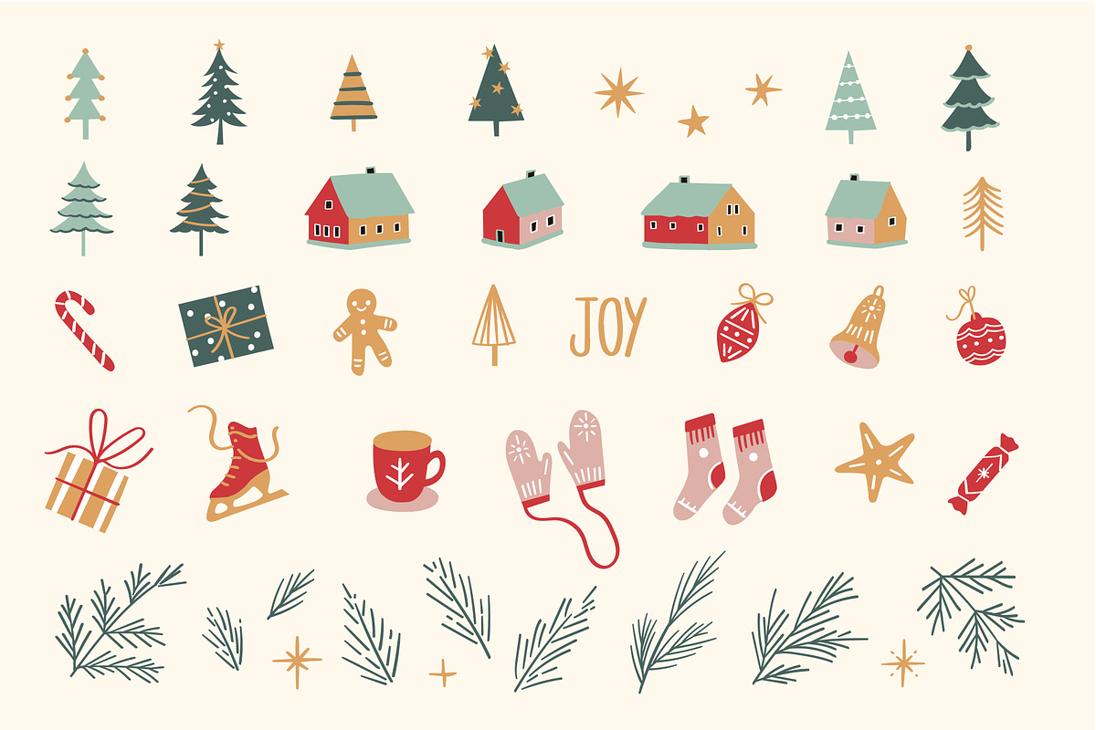 Christmas Cheer Design Kit, a Pattern Graphic by ASTUDIO (Photo 5 of 10)