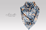 Navy Watercolor Floral Pattern, a Pattern Graphic by SirenaArt (Thumbnail 9 of 12)