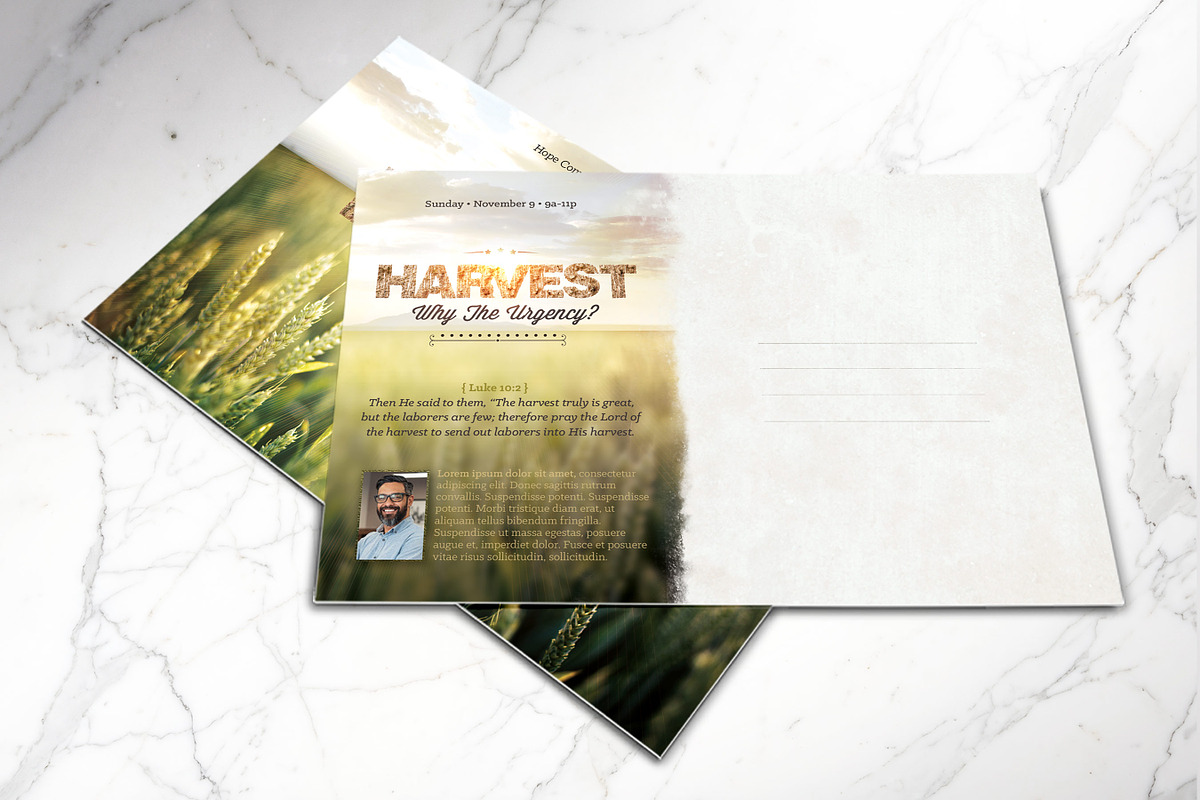 Harvest Urgency Church Flyer PSD, a Flyer Template by Godserv Designs (Photo 9 of 12)