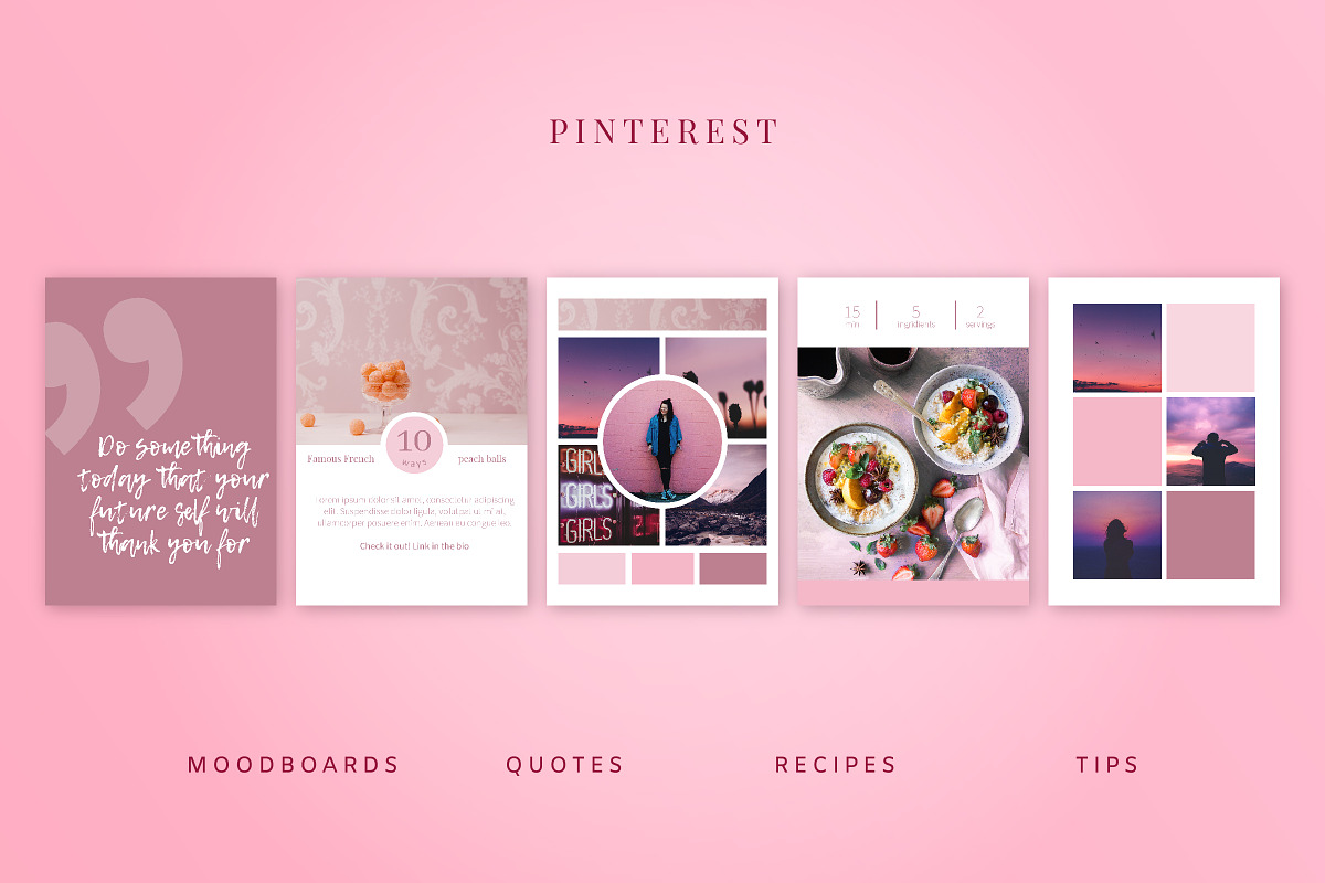 PINK | Social Media Templates Pack, a Social Media Template by Nassiie (Photo 4 of 9)