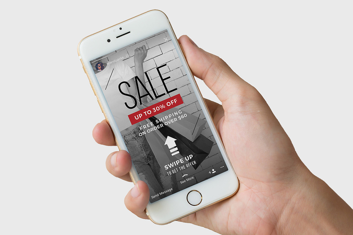 SWIPE UP Instagram Stories Pack, a Social Media Template by BrandPacks (Photo 2 of 11)