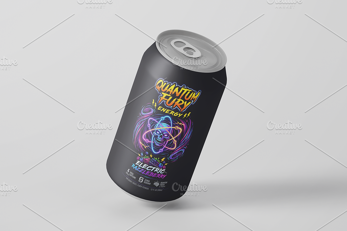 Matte Soda Can Packaging, a Cups & Container Mockup by Transly Graphics (Photo 1 of 2)