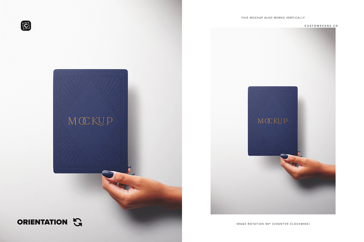 7x5in Paper Card Rounded Corners, a Mockup by Custom Scene (Photo 8 of 10)