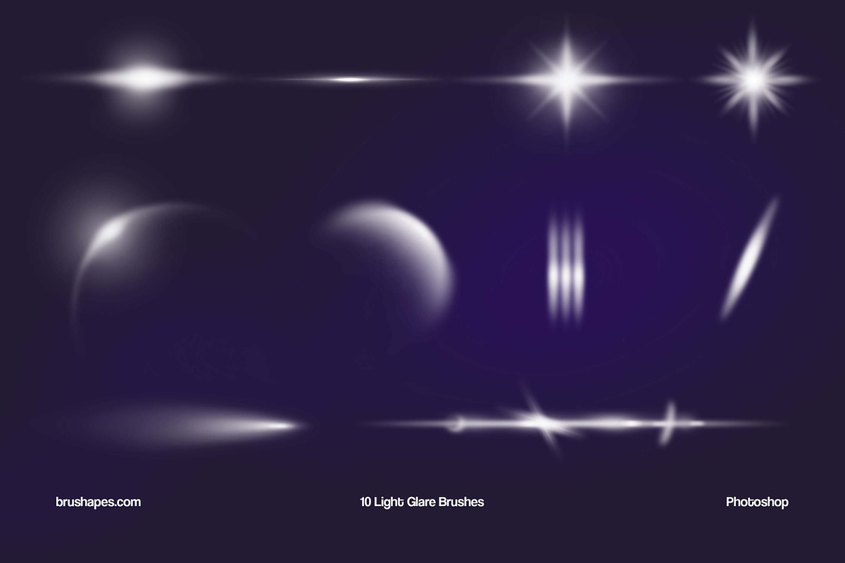Light and Glow Photoshop Brushes, a Brush Add-On by brushapes.com (Photo 7 of 11)