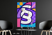 ABC ALPHABET Pop Art Graphic Bundle, a Decorative Illustration by Lilli Jemska Studio (Thumbnail 7 of 9)