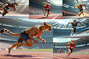 Cheetah running athletes are running, an Animal Photo by Stock Shape (Thumbnail 2 of 8)
