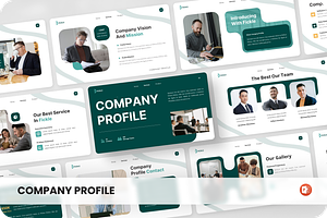 Fickle - Company Profile Powerpoint, a Presentation Template by SquidPixey