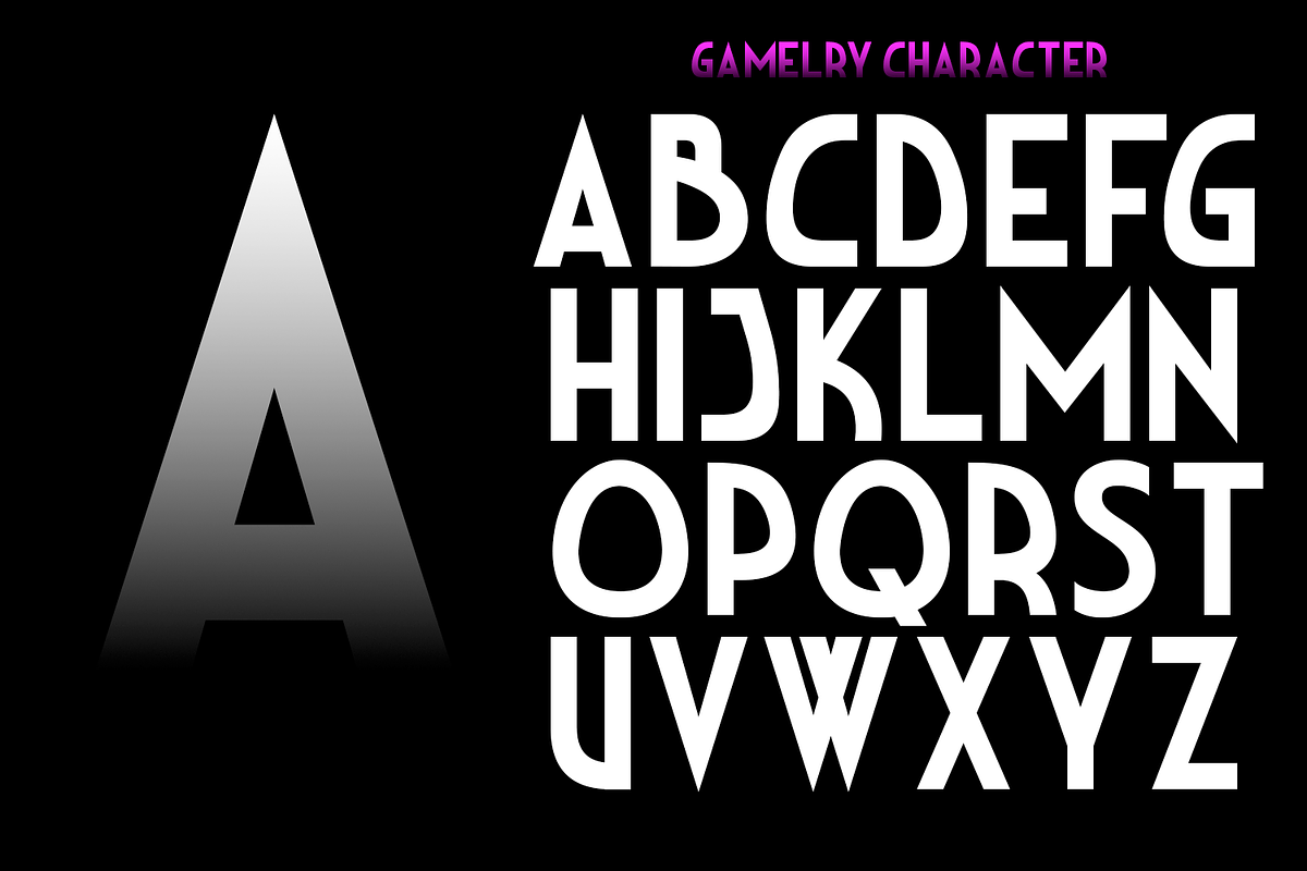 Gamelry Modern Deco, a Sans Serif Font by madeDeduk (Photo 2 of 10)