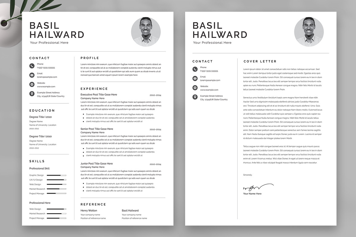 Canva Resume Template / CV, a Resume Template by UpSolution (Photo 3 of 5)