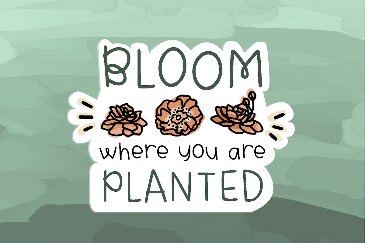 Plant Prickles Font, a Sans Serif Font by Katie Hill (Photo 10 of 10)