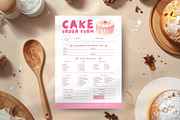 Cake Order Form Editable Template, a Stationery Template by Anna Design Studio (Thumbnail 7 of 7)