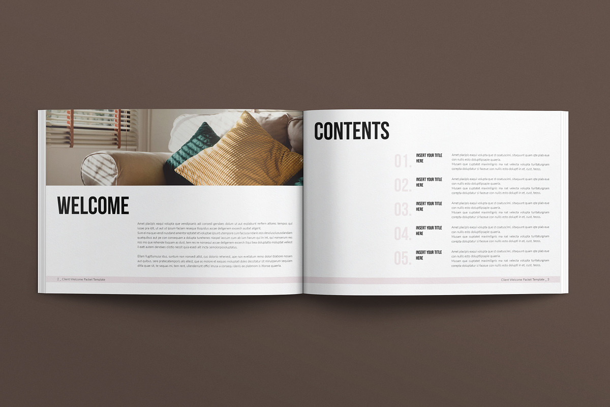 Welcome Packet Template Landscape, a Brochure Template by E-Type (Photo 2 of 7)