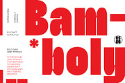 Bamboly – Bold Sans Serif, a Sans Serif Font by Craft Supply Co. (Thumbnail 1 of 8)