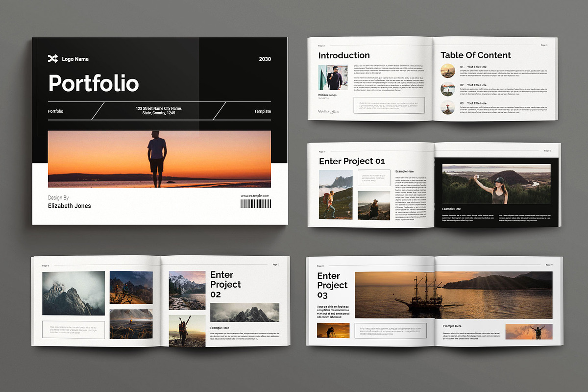 Modern Portfolio Landscape Template, a Magazine Template by Seeing-art (Photo 1 of 10)