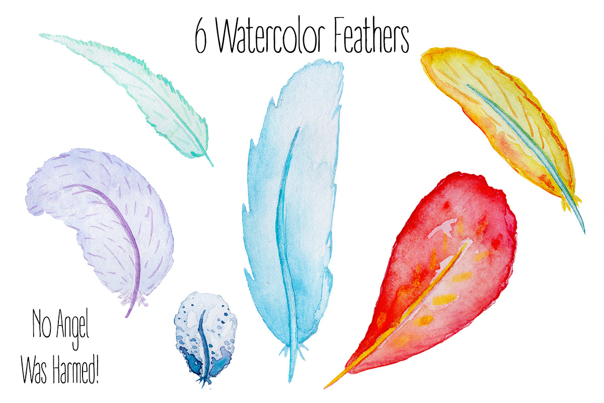 Watercolor Arrows and Feathers Set, an Illustration by RabbitAndPencil (Photo 3 of 4)