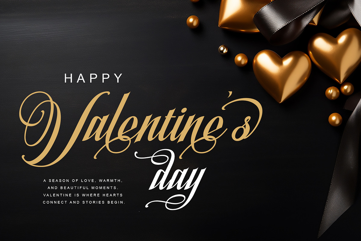 Valentique - Romantic calligraphy, a Script Font by Letterara (Photo 2 of 15)