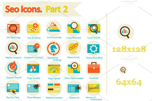Seo Icons Set Part 2