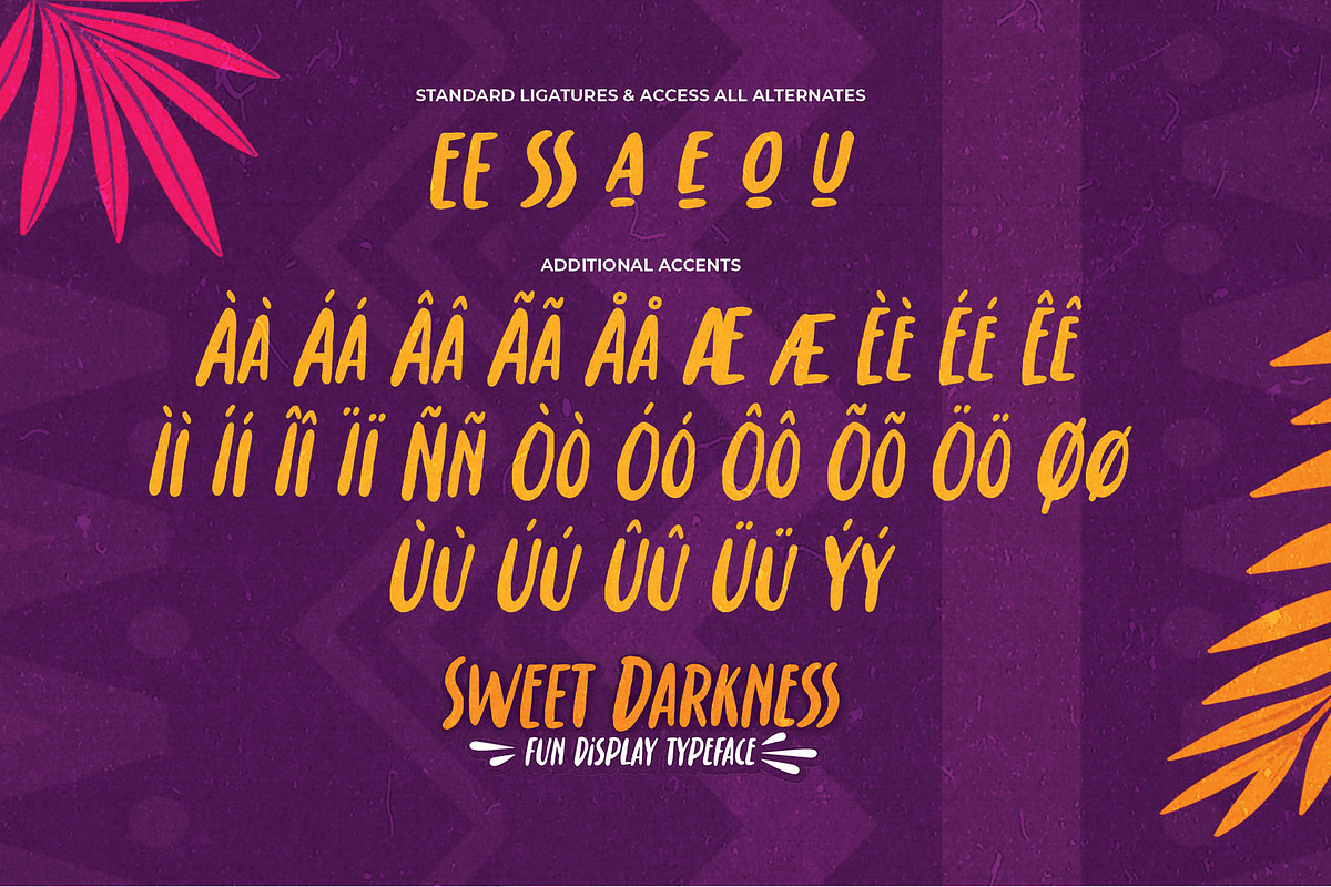 Sweet Darkness - Fun Display Typefac, a Font by Gassstype (Photo 7 of 8)