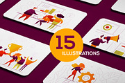 Business Team Illustration Kit, an UI Kit Template by Boyko Pictures (Thumbnail 2 of 15)