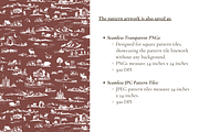 Utah Seamless Toile Pattern Set, a Background Graphic by Hughes Studio (Thumbnail 7 of 8)