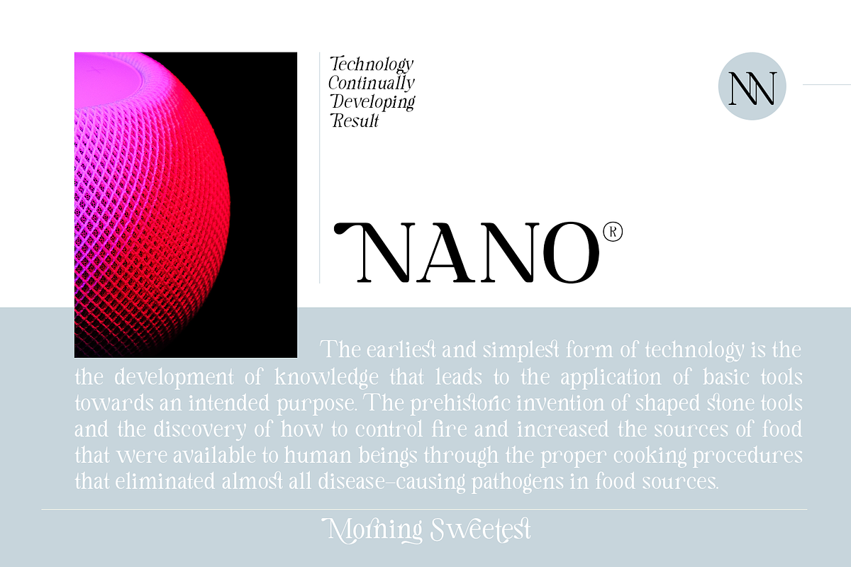Morning Sweetest - New Classic Serif, a Serif Font by TypeClassHeroes (Photo 10 of 15)