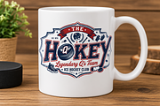 Vintage Hockey Team Logo Design, an Object Graphic by Artivon (Thumbnail 3 of 3)