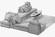 6 sofas set 3d model, a Furniture 3D Model by 3dmitruk (Thumbnail 68 of 70)