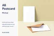 A6 Postcard With Envelope Mockup, a Product Mockup by Studio MVDM (Thumbnail 1 of 8)