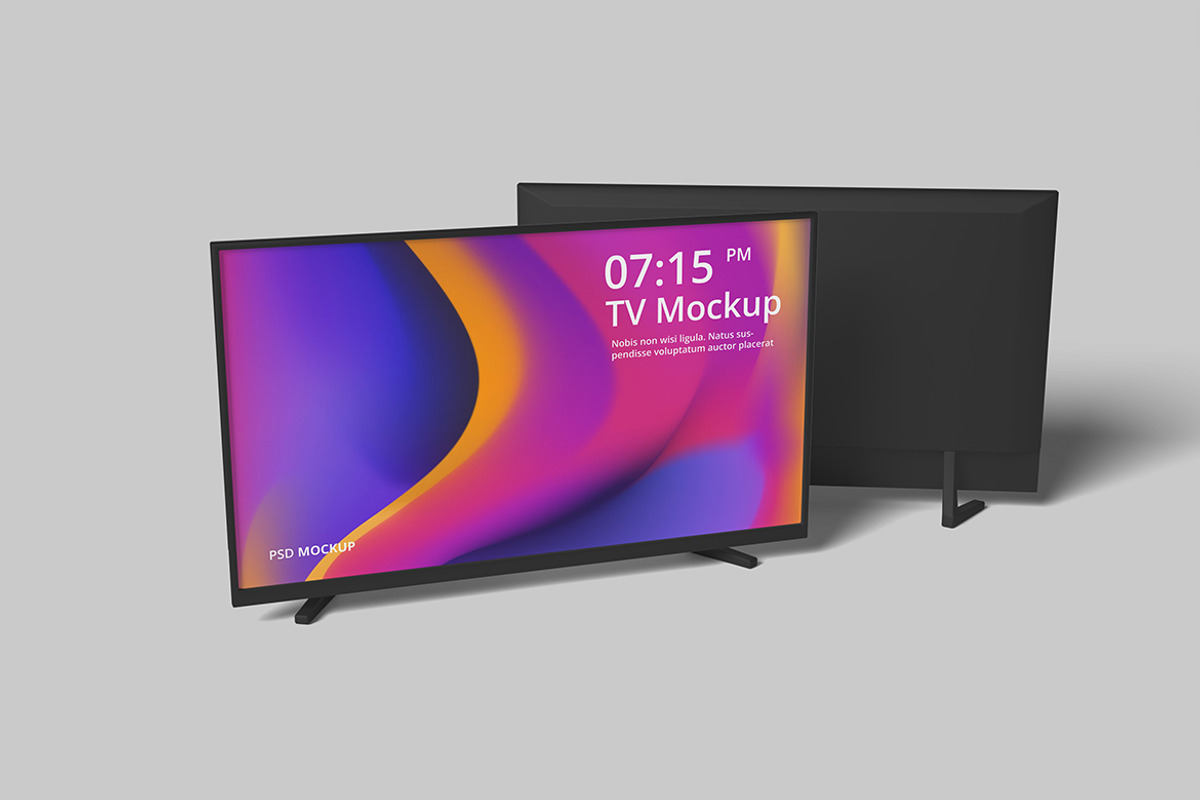 Clean LED TV Mockup, a Mockup by My Code Std (Photo 3 of 6)