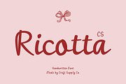 CS Ricotta- Handwritten Script Font, a Script Font by Craft Supply Co. (Thumbnail 1 of 8)