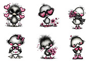 Cute baby duck valentine clip-art, an Illustration by CreationArt (Thumbnail 3 of 5)