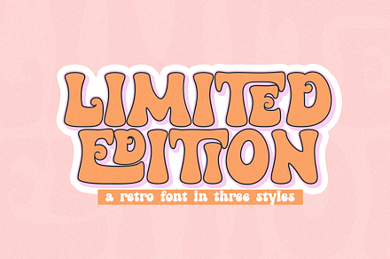 Limited Edition | Retro Font, a Font by KA Designs