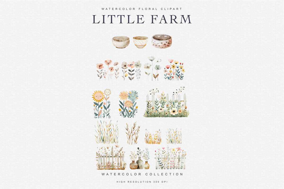 Nursery Little Farm Animals Set, an Object Graphic by Pati Paints (Photo 9 of 12)