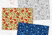 Pomegranate - Seamless Patterns, a Pattern Graphic by Elinorka (Thumbnail 3 of 4)