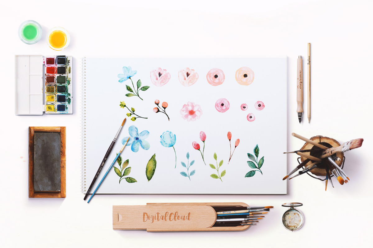 Flower Clip Art - Aeriform, an Illustration by DigitalCloud (Photo 4 of 7)