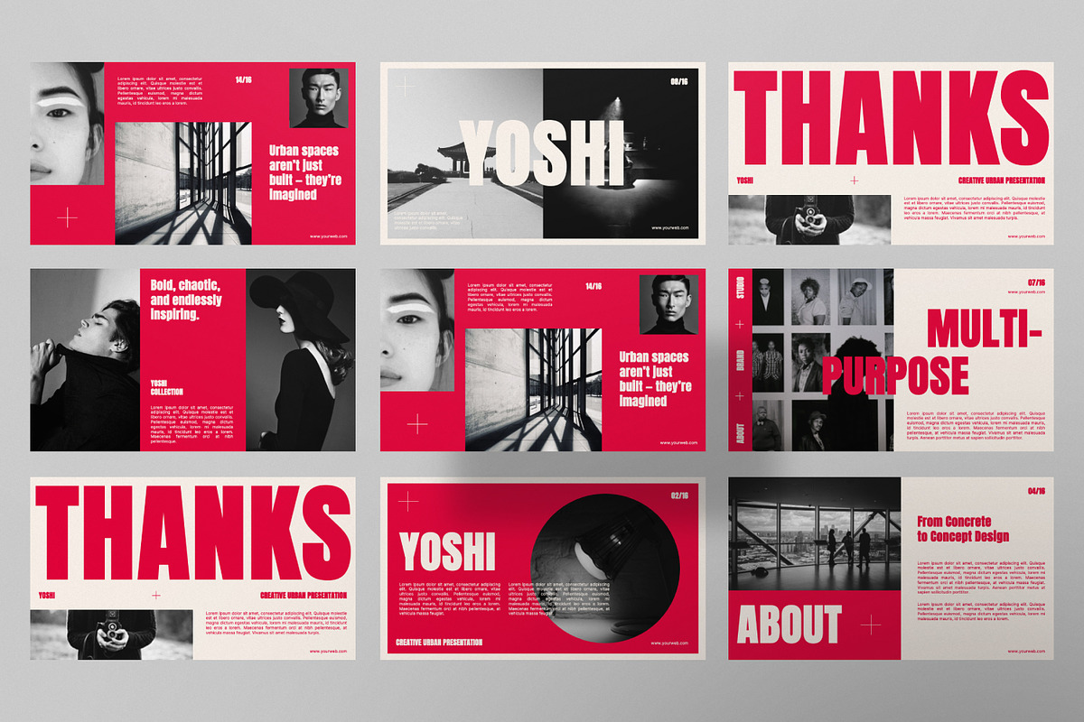 YOSHI Urban Google Slide Template, a Presentation Template by Portocraft (Photo 7 of 7)