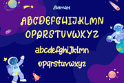 Bigspace Rocket - Kids Bold Fun Font, a Blackletter Font by Dhabee (Thumbnail 5 of 9)