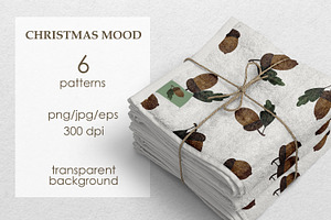 Christmas Digital Papers, Patterns