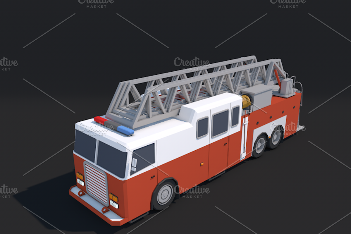 Ultimate Low Poly City Cars Pack, a Cars & Vehicle 3D Model by CreativeeArt (Photo 20 of 54)