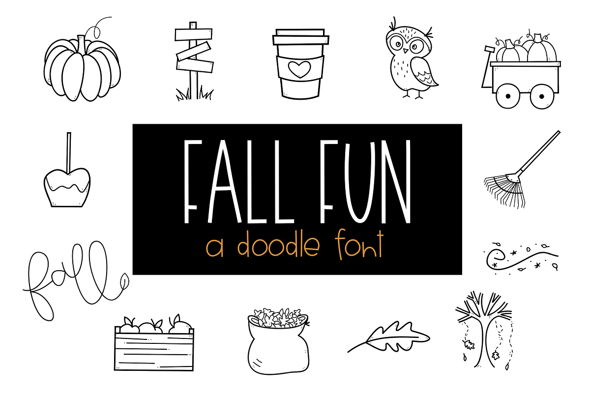 Fall Fun - A Doodles Font