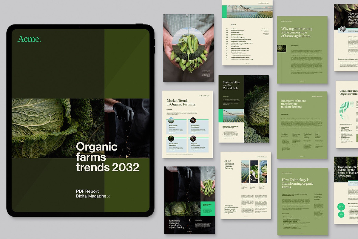 Organic Theme Brochure Template, a Brochure Template by BrandPacks (Photo 6 of 6)