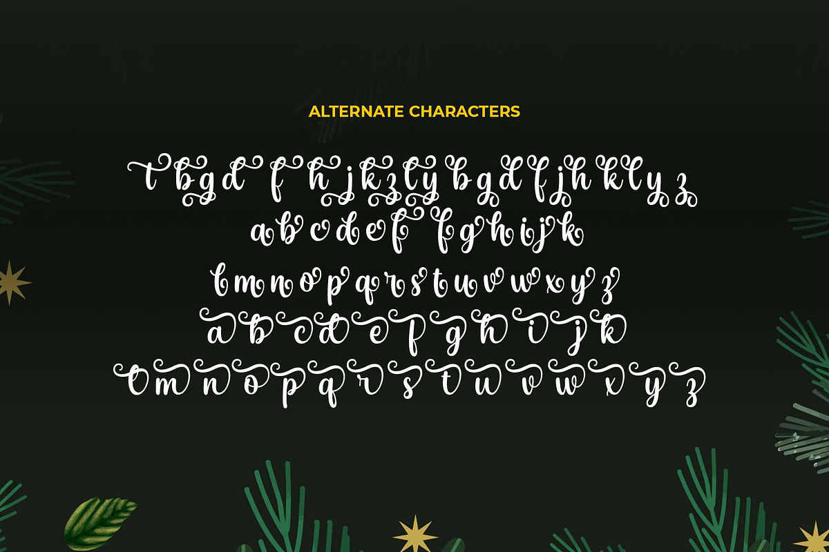 Christmas Seasonal, a Script Font by Doehantz Studio (Photo 8 of 9)