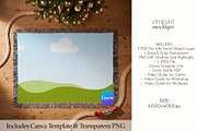 Woven Blanket Flat Lay Mockup, a Household Mockup by EmpaviMockups (Thumbnail 3 of 6)
