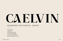 Caelvin – Modern Editorial Serif