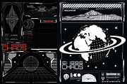 Sci-fi FUI Futuristic Element in HUD, a Technology Illustration by ZinetroN (Thumbnail 4 of 10)