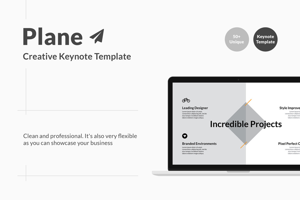 Plane - Creative Keynote Template, a Presentation Template by KHIDD (Photo 1 of 5)