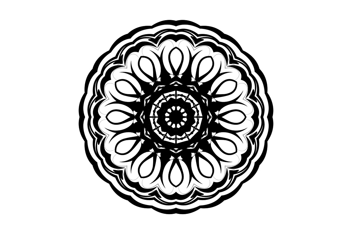 Elegant Mandala Line Art Collection, a Decorative Illustration by NJ Himel (Photo 49 of 101)